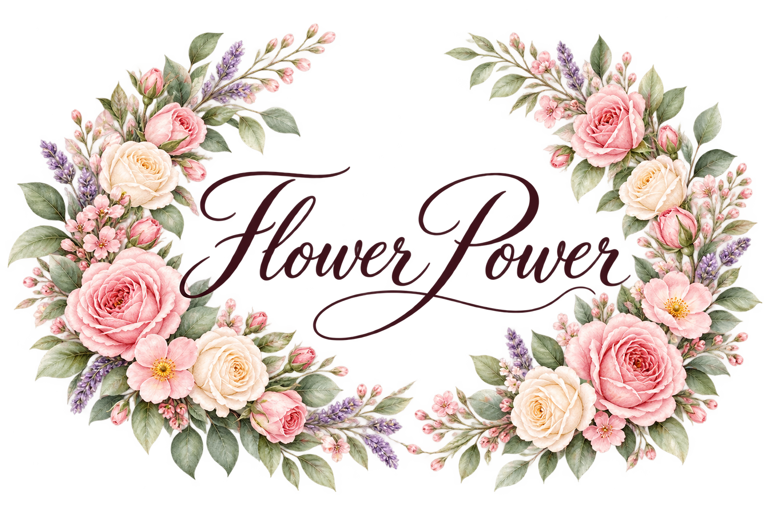 Flower Power — logo floral